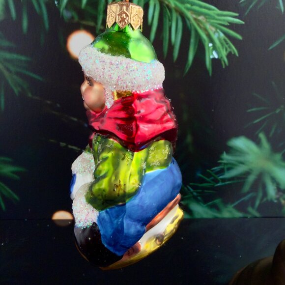 Christopher Radko 'KITTY CLOWN' Glass Ornament 4" Vintage 1997 Red & White - Picture 3 of 6